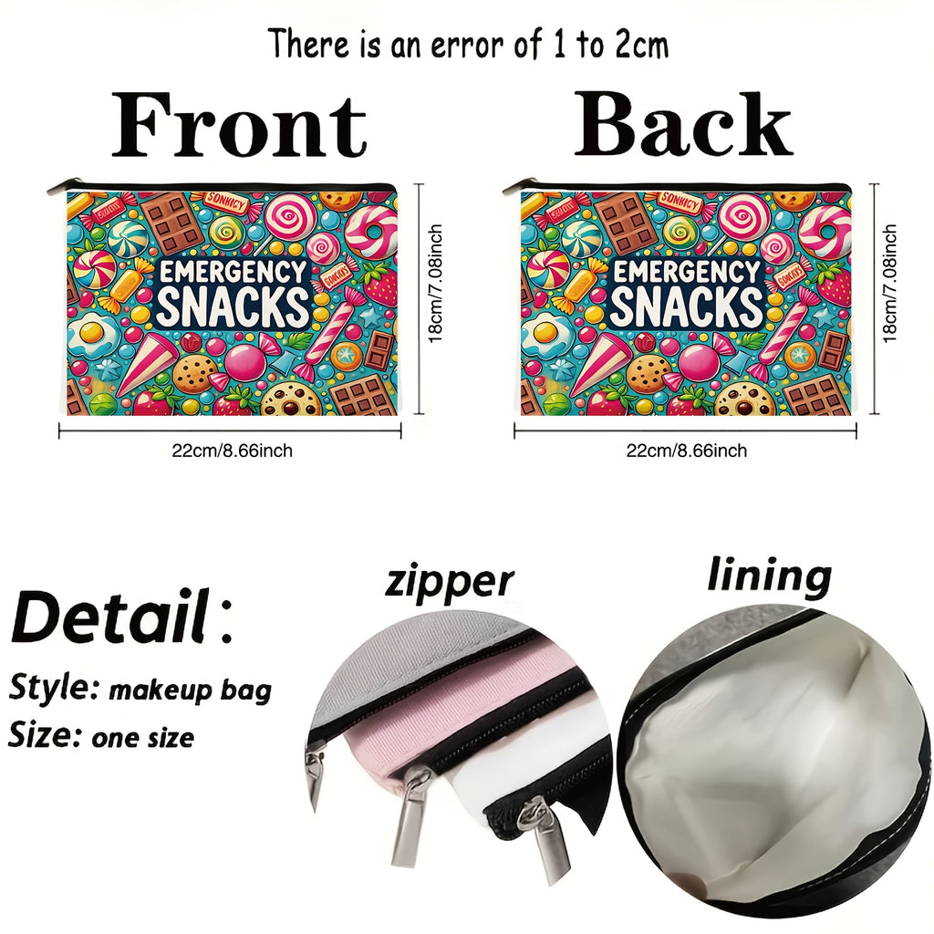 Mini Emergency Snacks Bag – Portable Zippered Pouch for On-the-Go