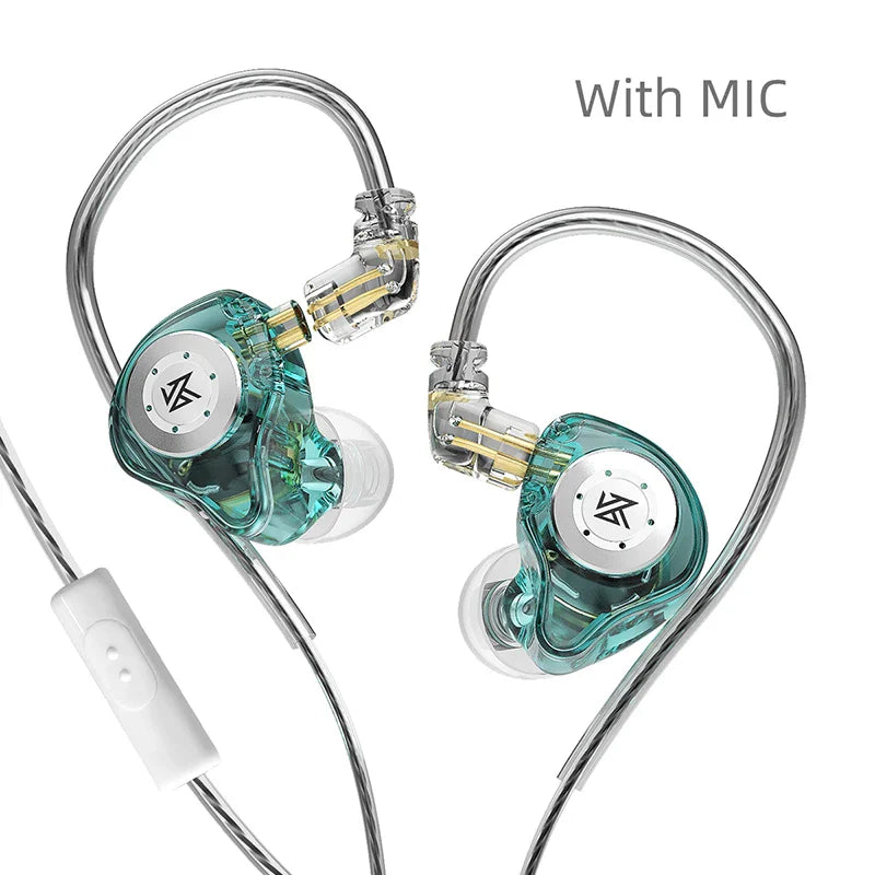 KZ EDX Pro In-Ear Earphones - HiFi Wired Earbuds with Detachable Cable
