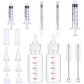 Mini Pet Nursing Bottle Kit - 17-Piece Feeding Set for Puppies, Kittens & Small Animals