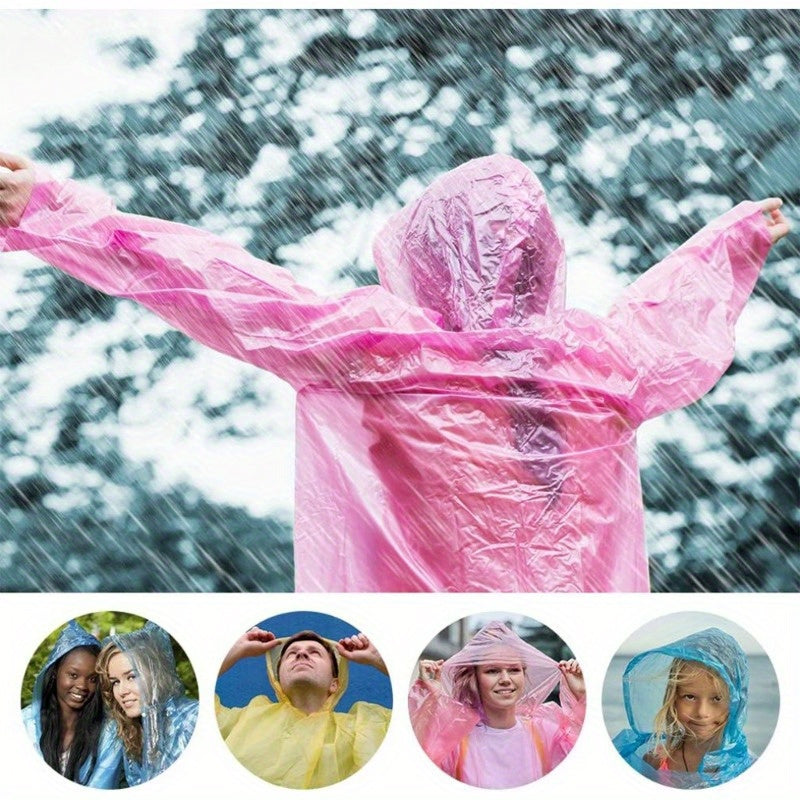 Mini Rain Poncho Set – 6-Piece Compact Keychain Balls for Travel