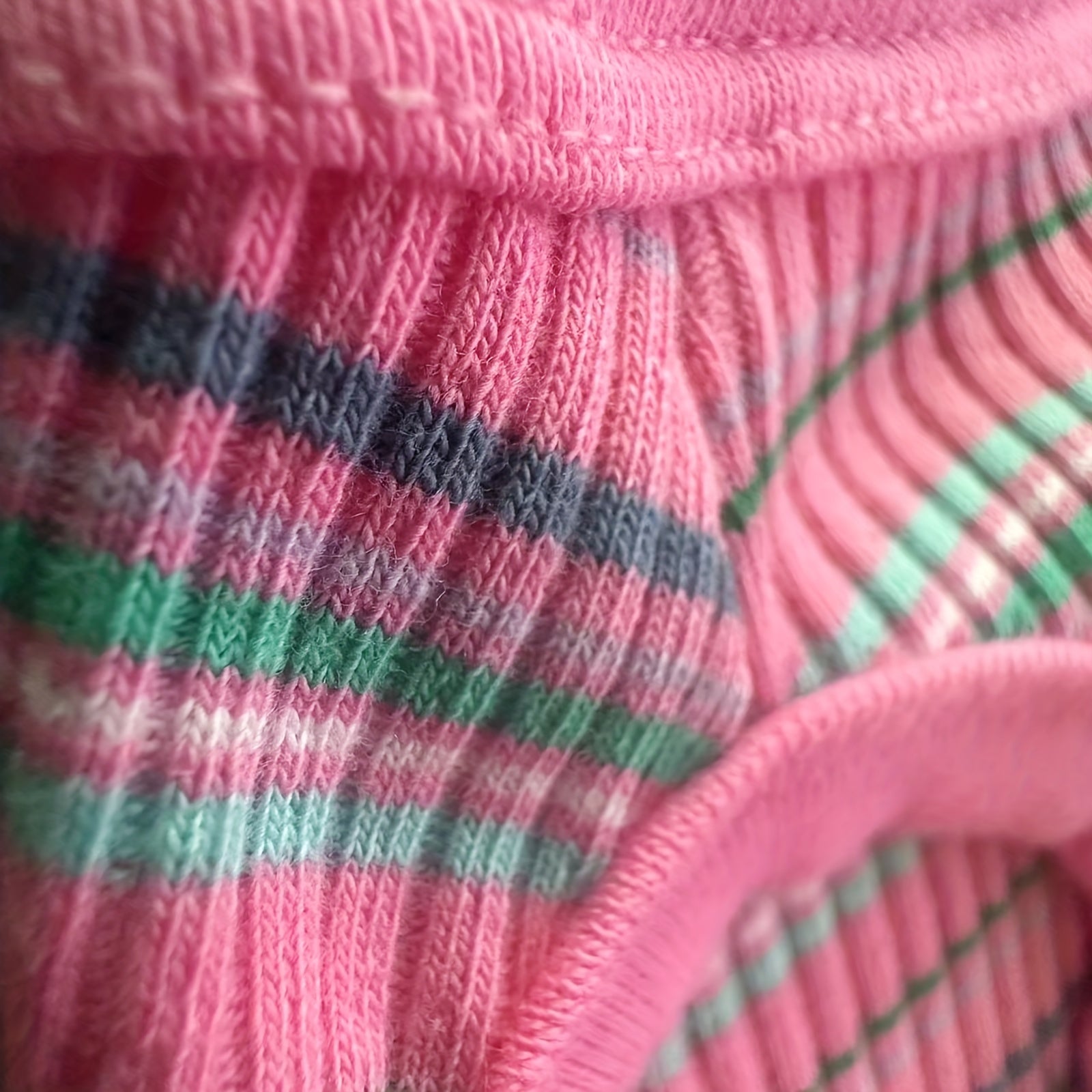 Mini Dog Vest - Soft Ribbed Pink Striped Tank Top for X Small Dogs to XXL