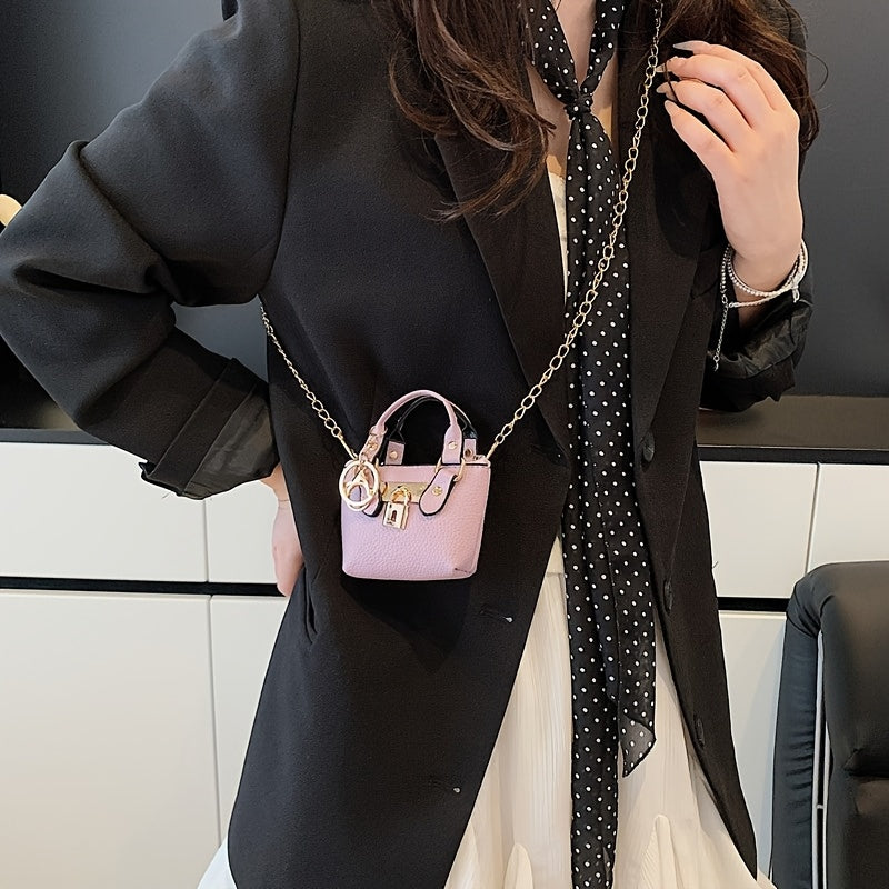 Mini Korean Handbag – Detachable Crossbody Shoulder Bag with Zipper