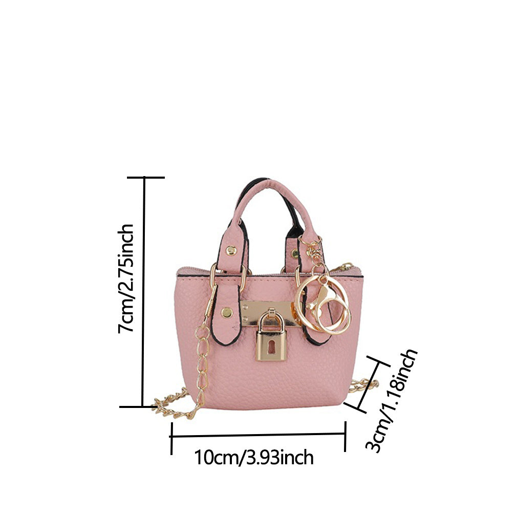 Mini Korean Handbag – Detachable Crossbody Shoulder Bag with Zipper
