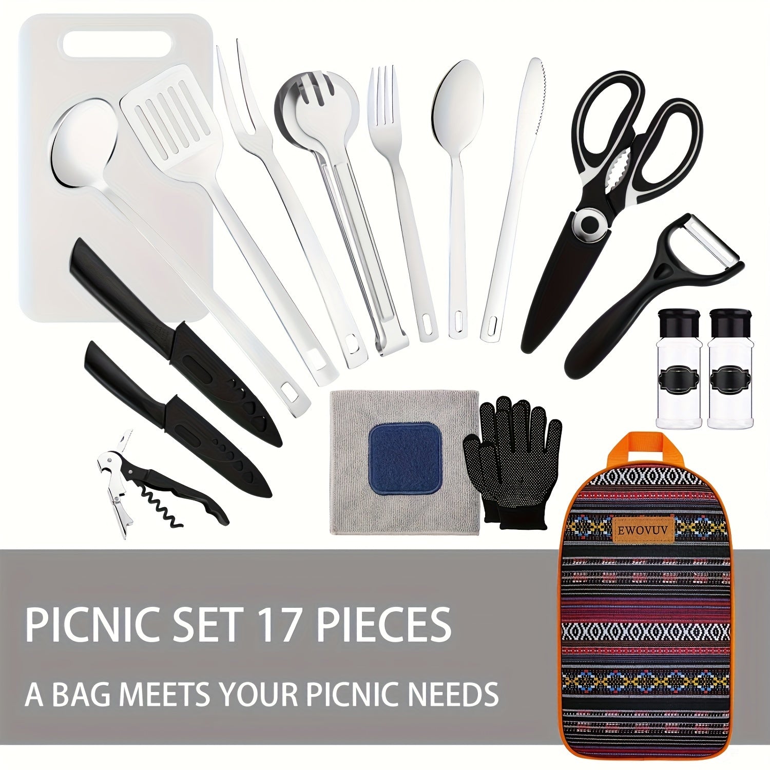 Mini Camping Cookware Set - Portable Outdoor Cooking Kit
