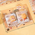 Mini Sticky Notes Set - 2 Pack Cute Cartoon Animal & Food Keychain Notepads