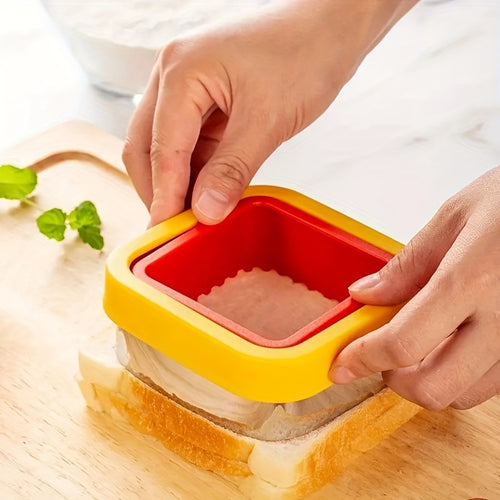 2-Piece Square Sandwich Cutter & Sealer - Stainless Steel