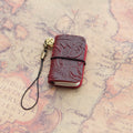 Mini Vintage Leather Notebook - 64 Page Travel Journal with Genuine Leather Cover