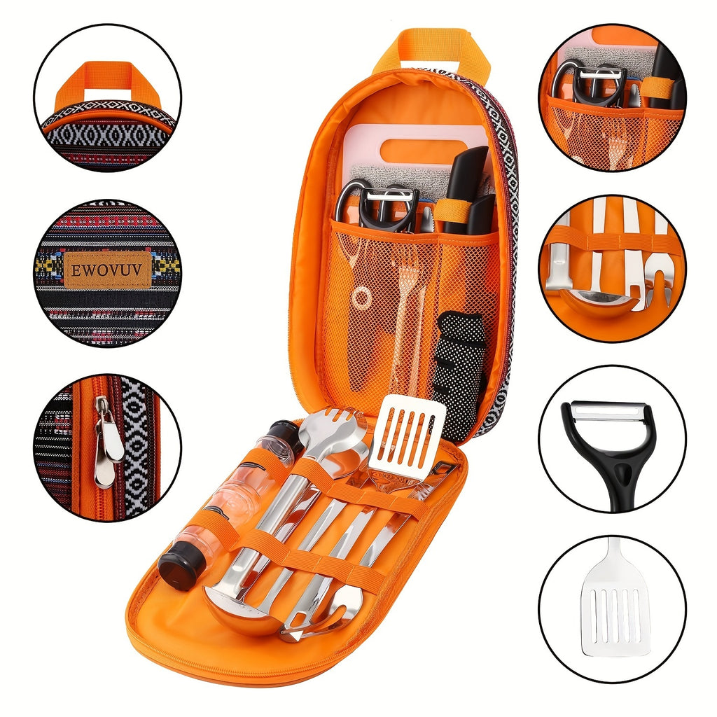 Mini Camping Cookware Set - Portable Outdoor Cooking Kit