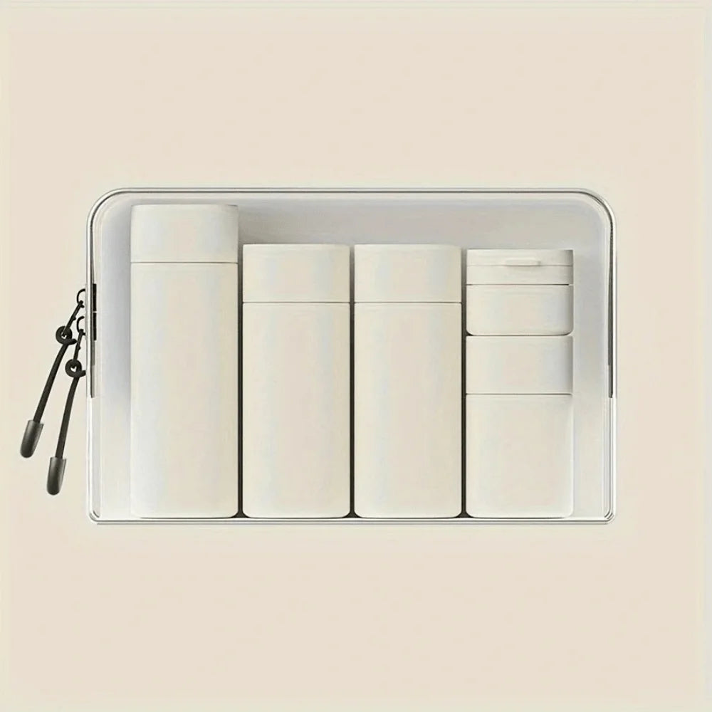 Mini Travel Cream Dispenser Set – 5-Piece TSA-Approved Bottles