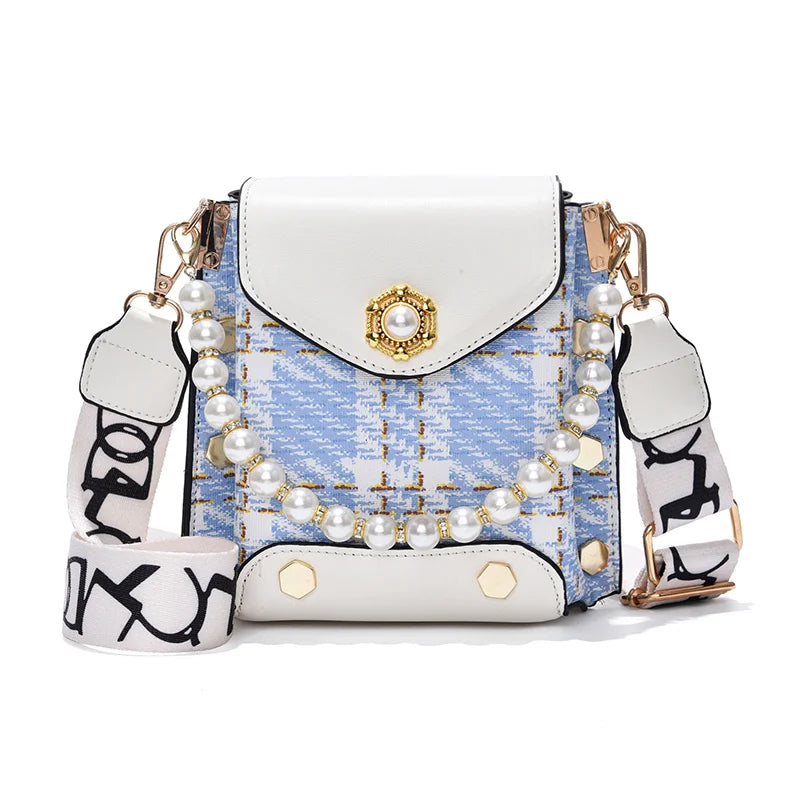 Checkered Mini Crossbody – Dual‑Purpose Phone Bag for Daily Essentials
