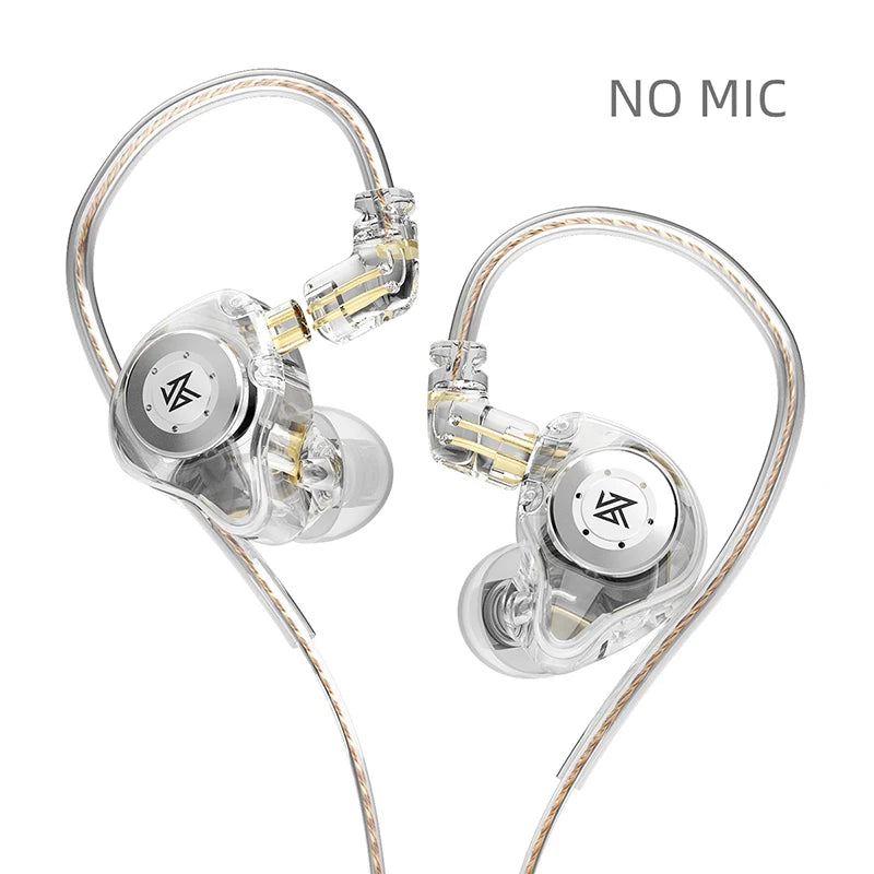 KZ EDX Pro In-Ear Earphones - HiFi Wired Earbuds with Detachable Cable