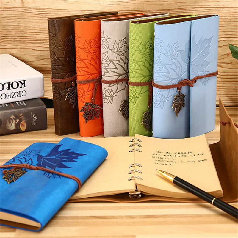 Vintage Travelers Notebook – A5/A6/A7 Leather Journal for Writers, Sketching & Daily Notes