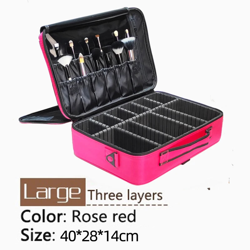 Professional Travel Cosmetic Bag – High‑Quality Oxford Makeup Case for Artists & Daily Beauty