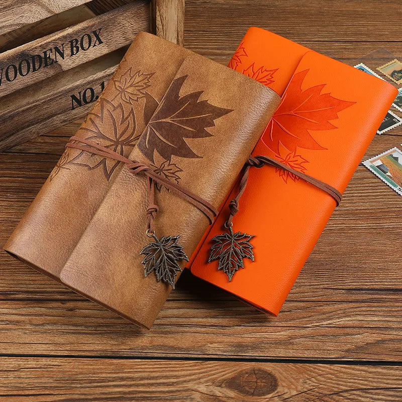 Vintage Travelers Notebook – A5/A6/A7 Leather Journal for Writers, Sketching & Daily Notes