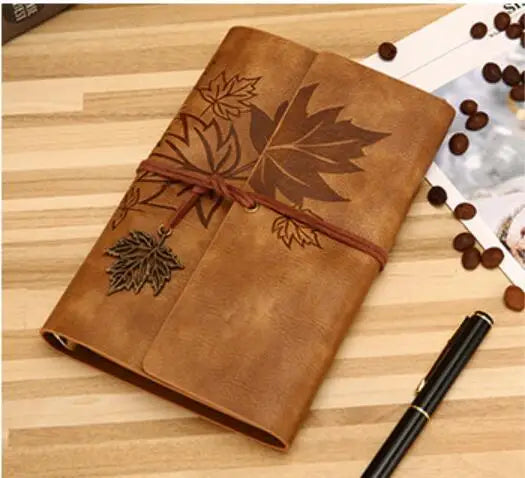 Vintage Travelers Notebook – A5/A6/A7 Leather Journal for Writers, Sketching & Daily Notes