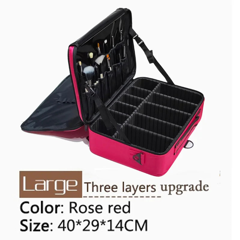 Professional Travel Cosmetic Bag – High‑Quality Oxford Makeup Case for Artists & Daily Beauty