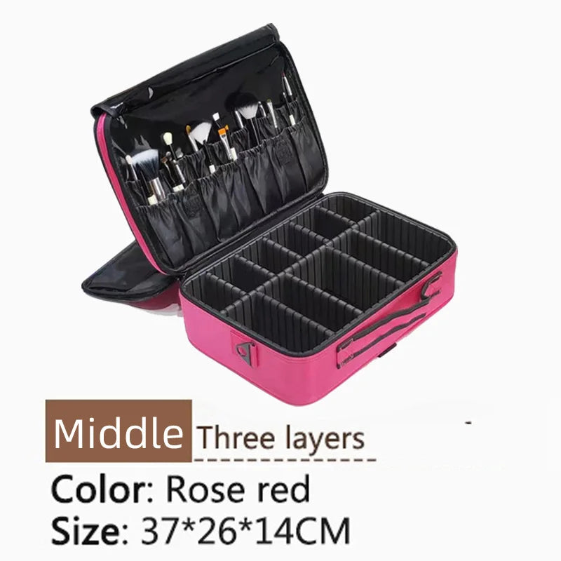 Professional Travel Cosmetic Bag – High‑Quality Oxford Makeup Case for Artists & Daily Beauty