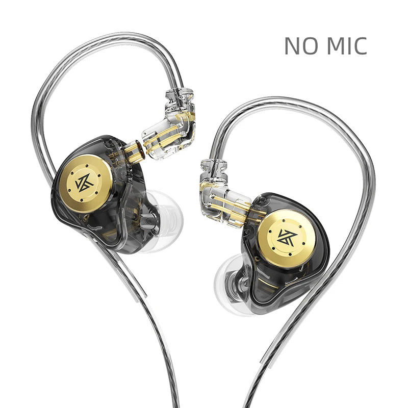 KZ EDX Pro In-Ear Earphones - HiFi Wired Earbuds with Detachable Cable