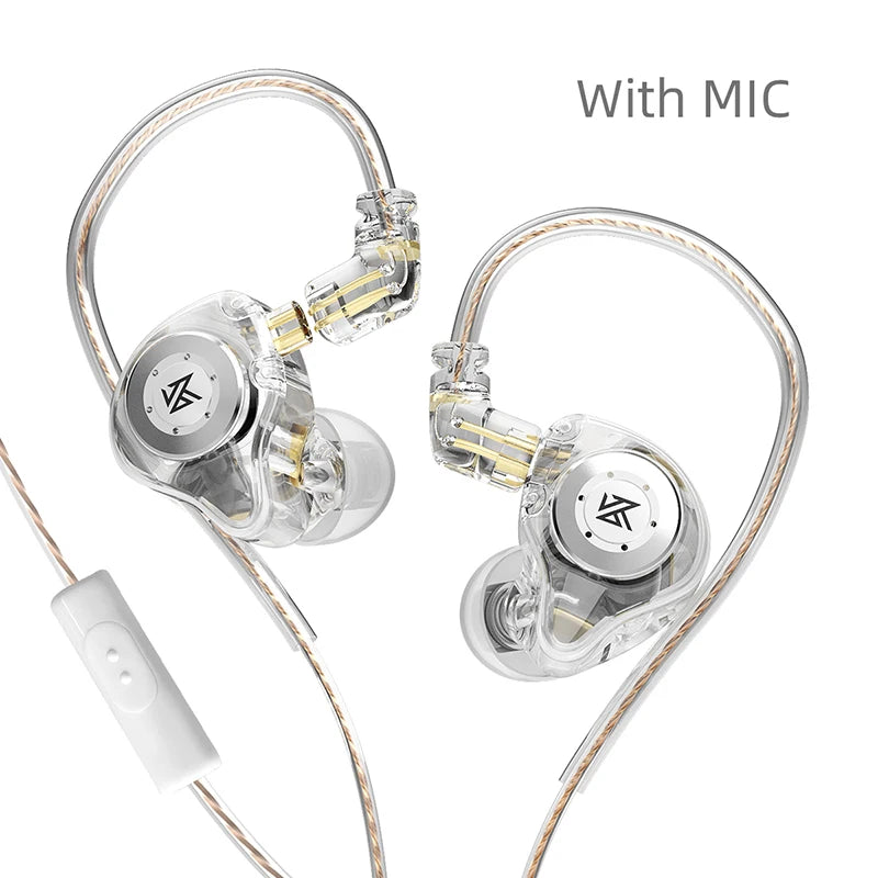 KZ EDX Pro In-Ear Earphones - HiFi Wired Earbuds with Detachable Cable