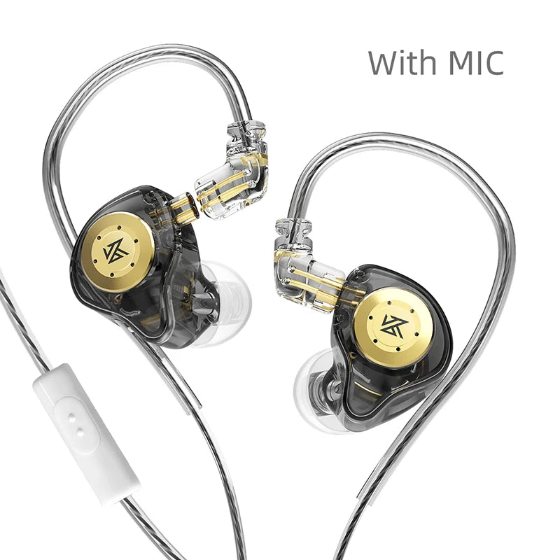 KZ EDX Pro In-Ear Earphones - HiFi Wired Earbuds with Detachable Cable