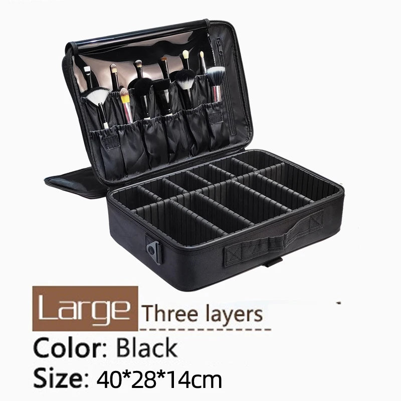Professional Travel Cosmetic Bag – High‑Quality Oxford Makeup Case for Artists & Daily Beauty