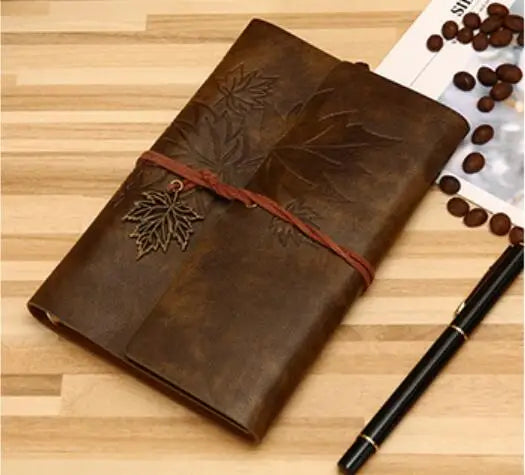 Vintage Travelers Notebook – A5/A6/A7 Leather Journal for Writers, Sketching & Daily Notes
