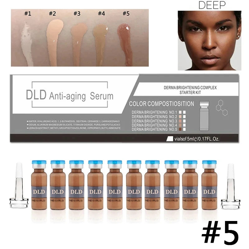 Mini BB Antiaging Cream Kit - Peptide Foundation Set with SPF & Vitamins for Skin Brightening