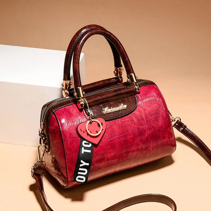 Classic Crocodile Tote Bag - Premium PU Leather Handbag
