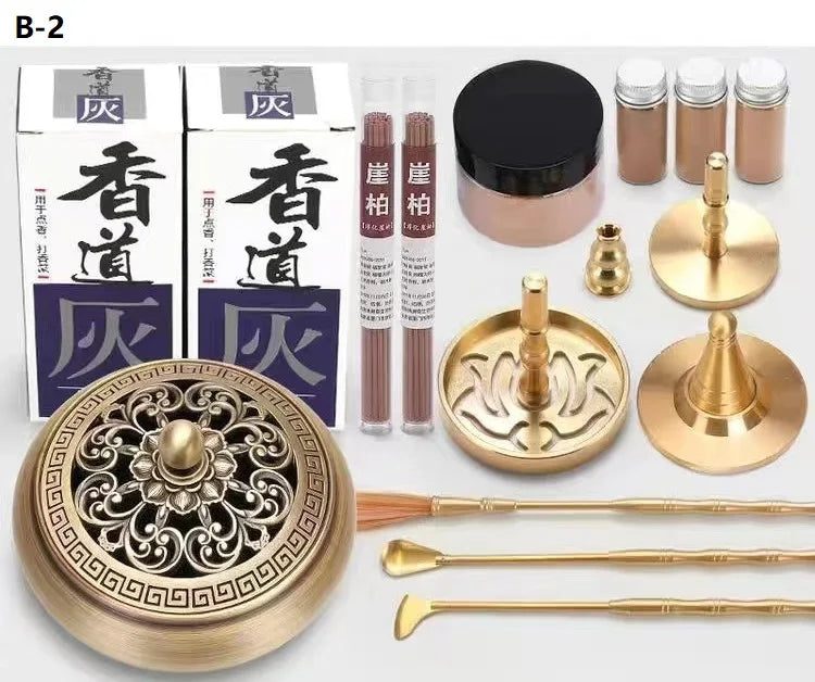 DIY Aromatherapy Set – Brass Incense Burner & Incense‑Making Kit
