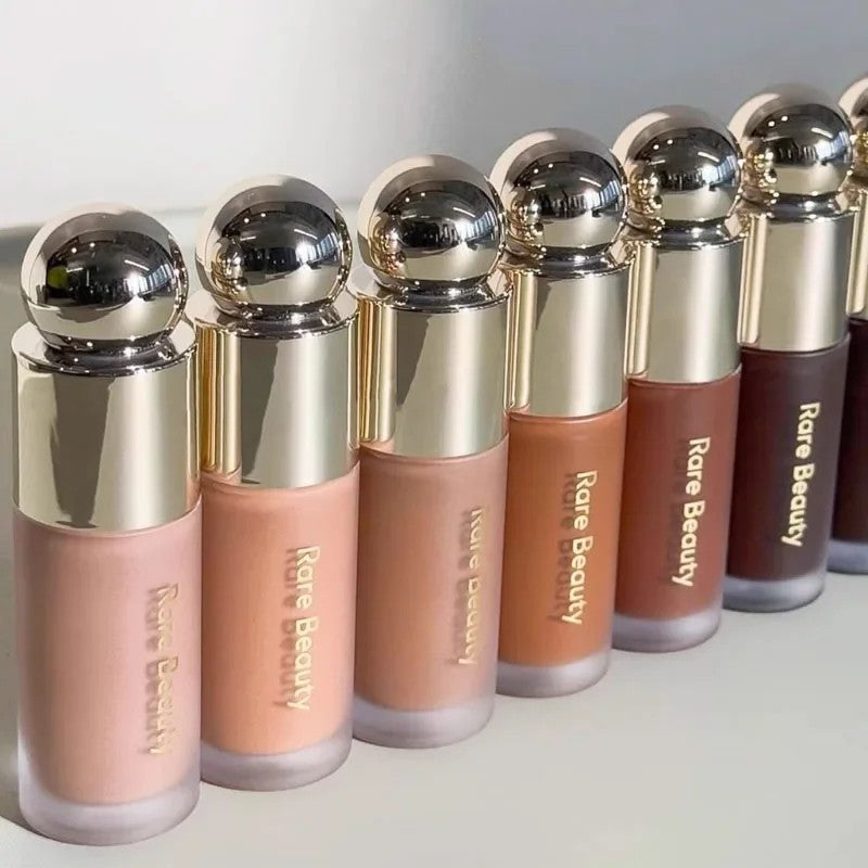 Rare Beauty Highlight Powder Luminizer Liquid Shiny with Mirror Moisturizing Lip Glaze Smooth Lightweight Face Waterproof Makeup