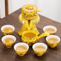 8‑Piece Mystic Kung Fu Tea Set – Exquisite Bone China Tea Ceremony