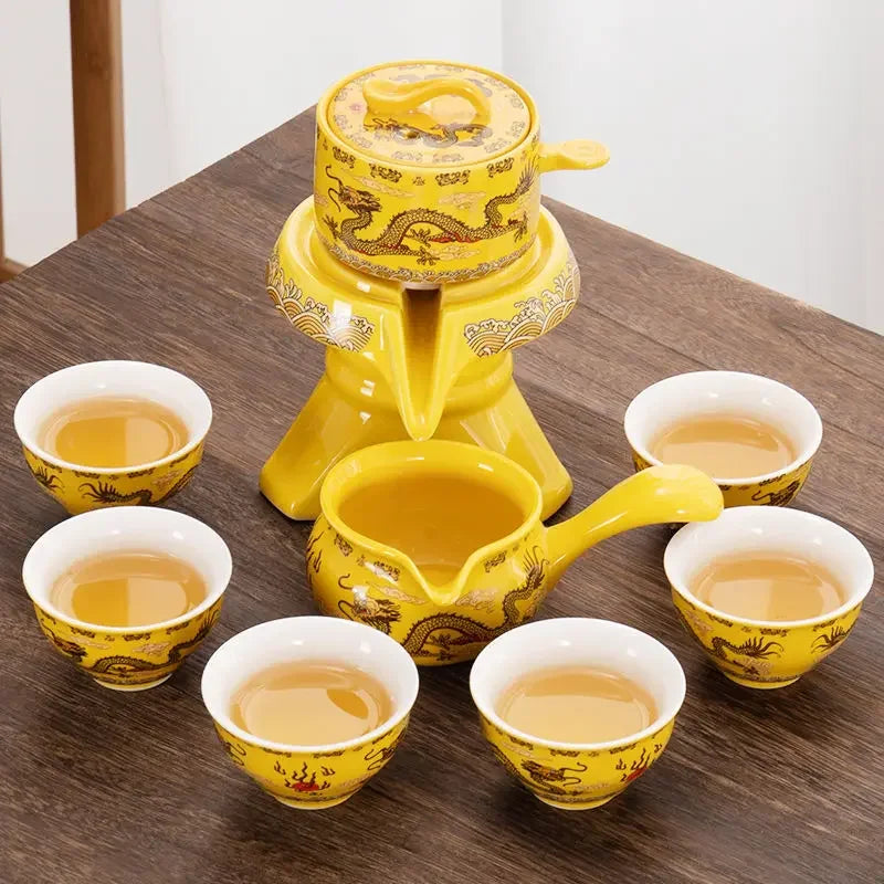 8‑Piece Mystic Kung Fu Tea Set – Exquisite Bone China Tea Ceremony