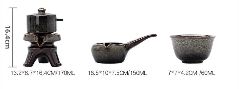 8‑Piece Mystic Kung Fu Tea Set – Exquisite Bone China Tea Ceremony