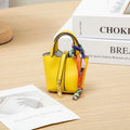 Mini House Leather Small Bag – Portable Handheld & Wrist Rope Mini Wallet for Earbuds, Keys & Essentials