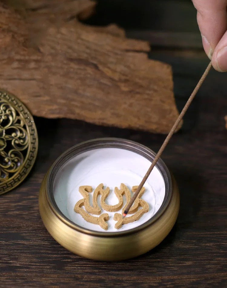 DIY Aromatherapy Set – Brass Incense Burner & Incense‑Making Kit