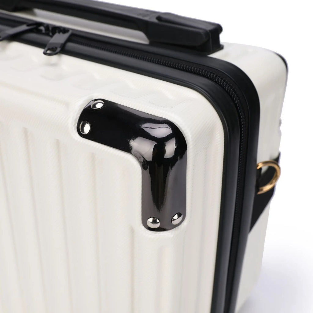 Mini Silver Travel Backpack - 14 Inch Laptop Bag with Shoulder Strap