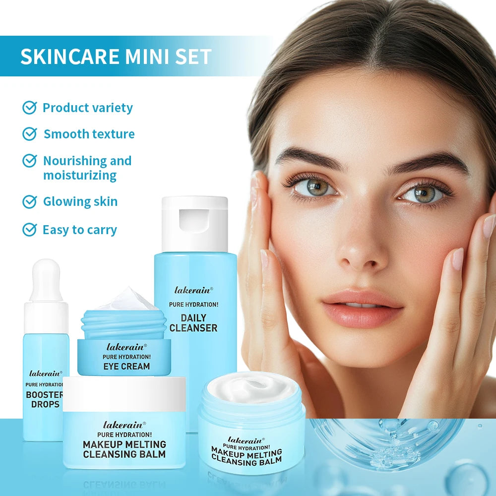 Mini Skincare Travel Kit – 5-Piece Hydrating Set