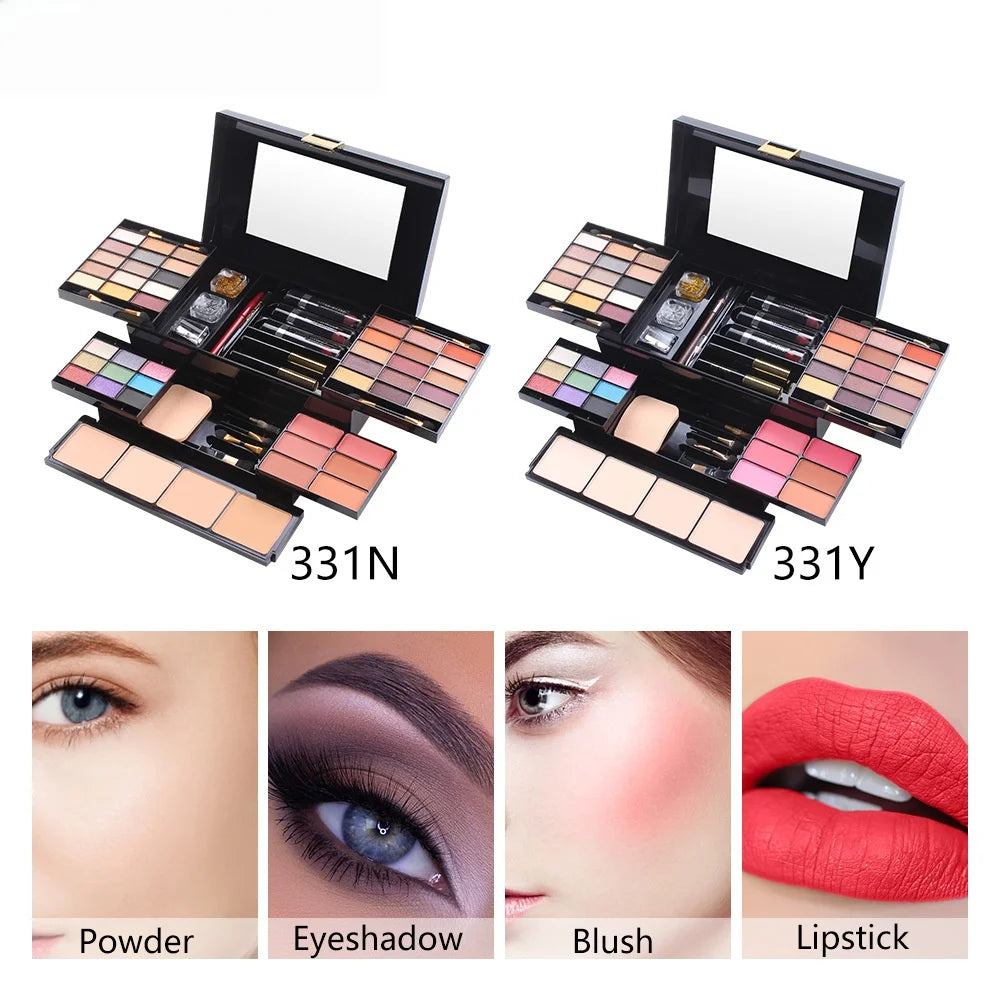 Full Mini Makeup Kit – Cosmetics Set with Travel Case