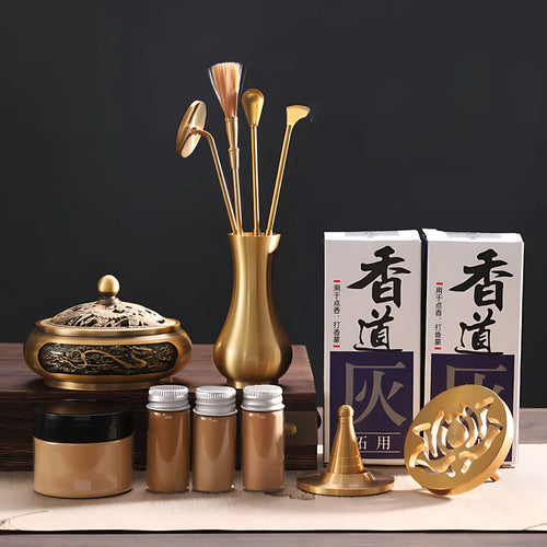 DIY Aromatherapy Set – Brass Incense Burner & Incense‑Making Kit