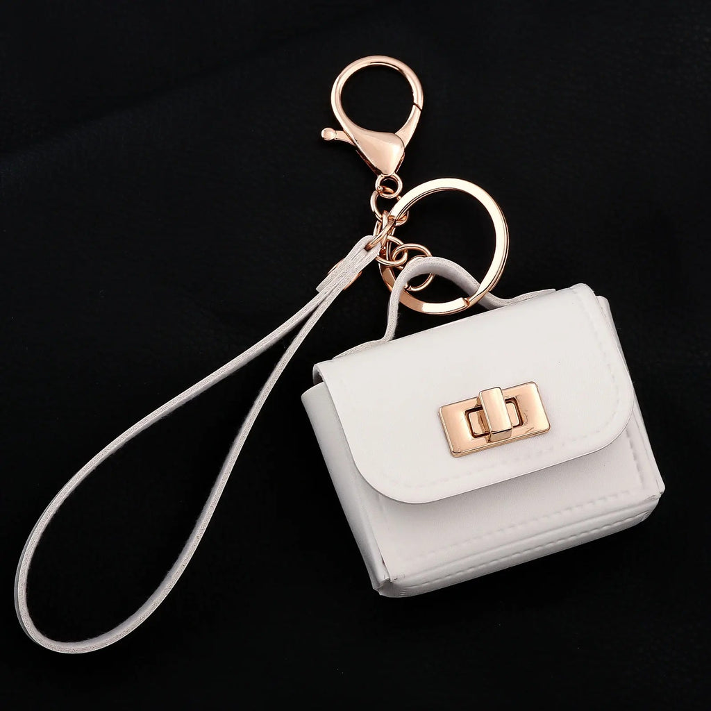 Korea Cute Mini Bag Charm Keychain – Kawaii Colourful Pendant for Keys, Key Fob & Earbuds