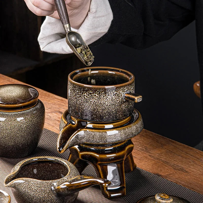 8‑Piece Mystic Kung Fu Tea Set – Exquisite Bone China Tea Ceremony