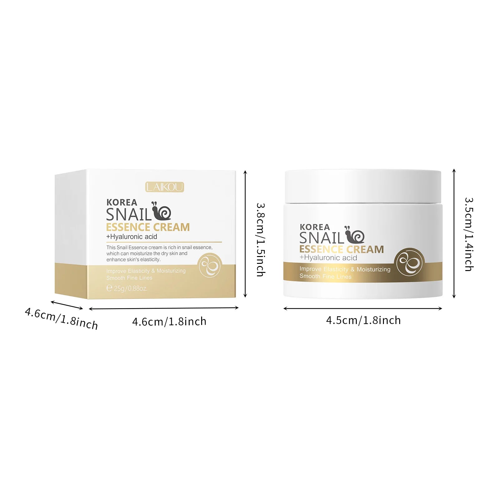 Mini Snail & Hyaluronic Acid Face Cream - Intensive Moisturizing & Anti-Aging Serum