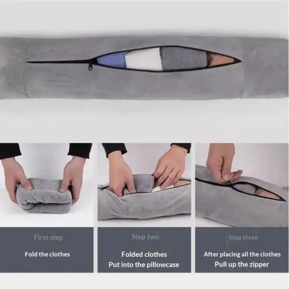 Travel neck pillow filling instructions