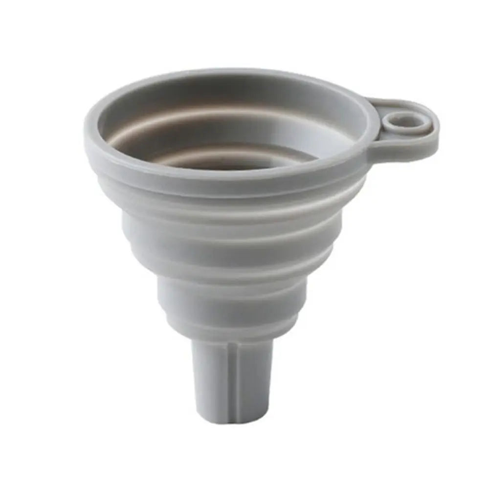 Mini Collapsible Funnel - Retractable Telescopic Long Neck for Kitchen, Camping & Travel