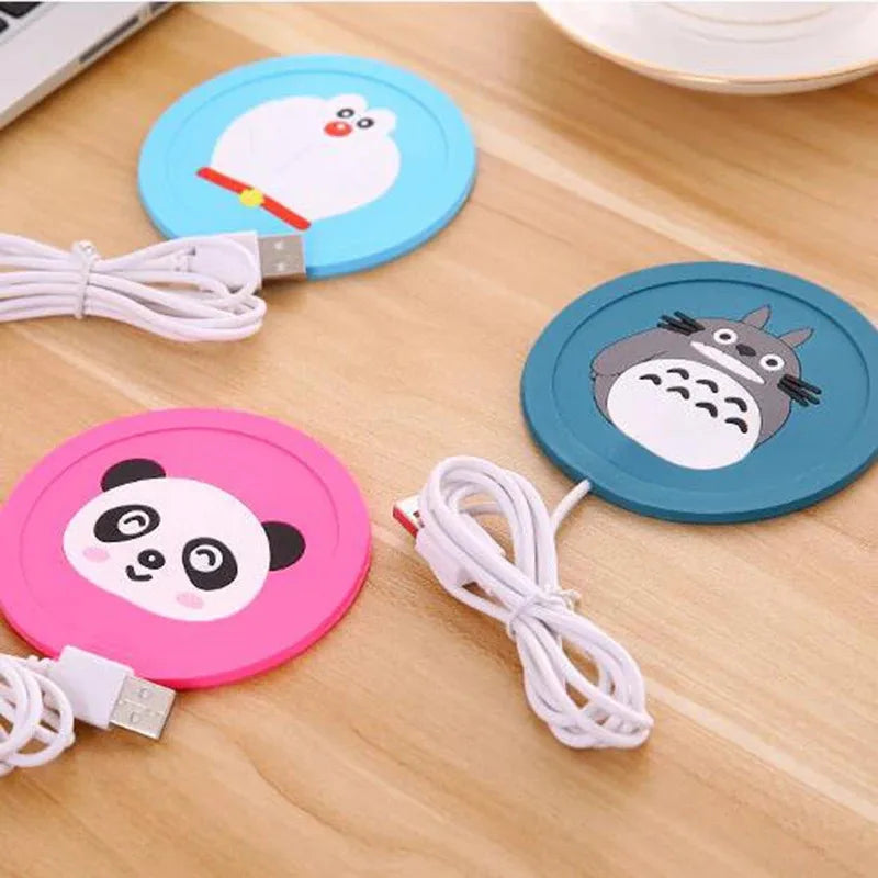 Mini USB Cup Warmer - Portable Coffee & Tea Mug Heater Pad for Desk