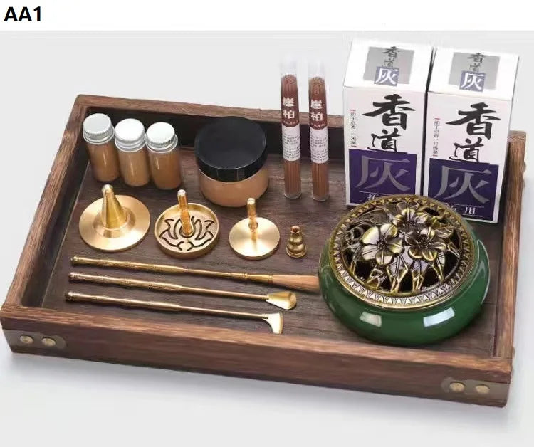 DIY Aromatherapy Set – Brass Incense Burner & Incense‑Making Kit