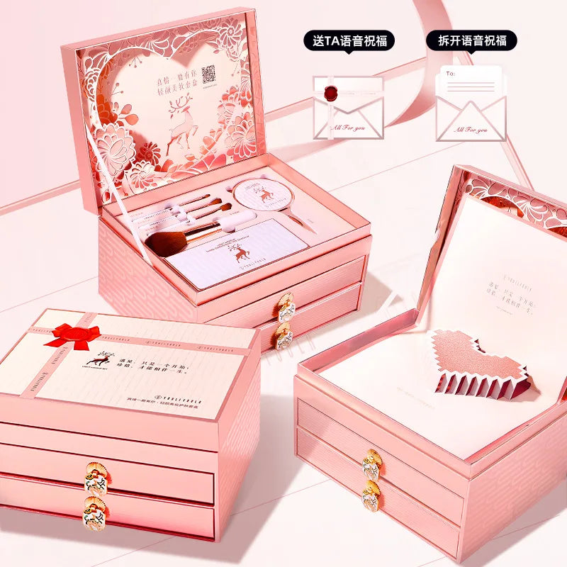 Oriental Beauty Treasure Box – 20‑Piece Complete Makeup Set