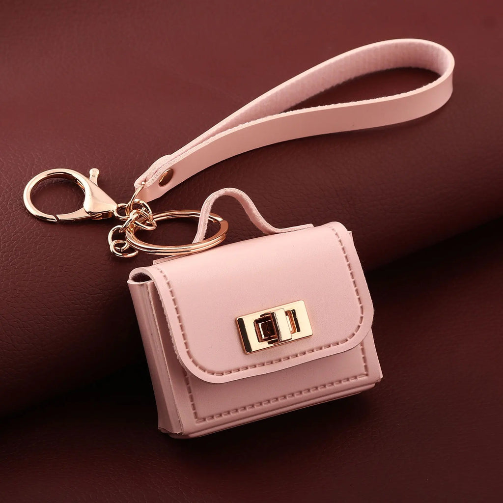 Korea Cute Mini Bag Charm Keychain – Kawaii Colourful Pendant for Keys, Key Fob & Earbuds