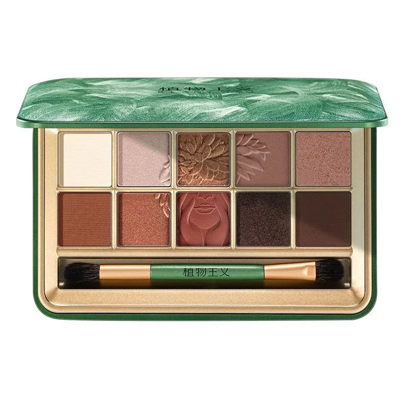 Highly Pigmented Eyeshadow Palette – Waterproof Shimmer & Glitter 10‑Colour Set