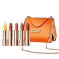 Velvet Matte Lipstick Gift Set – 5‑Piece Moisturizing Chain Bag Kit